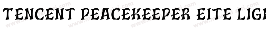 Tencent Peacekeeper Eite Light字体转换